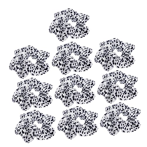 Vaguelly 10 Stück Teiliges Elastische Haargummis mit Eleganten Kuhmuster Haarschleifen für Damen Weiche Strapazierfähige Haarbänder zum Ponytail und Alltagsstyling Vielseitiges Haarschmuck von Vaguelly