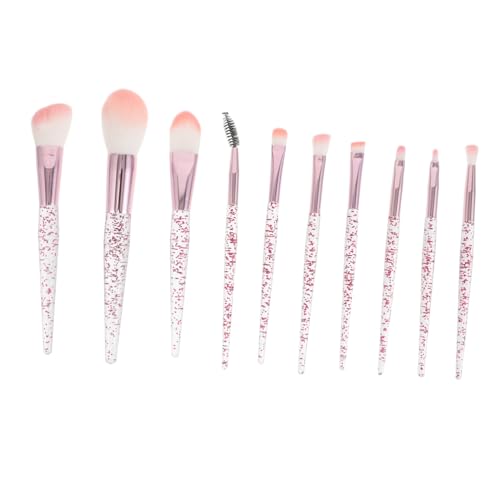 Vaguelly 10stücke Teiliges Augenpinsel-set Glitzer-griff Für Lidschatten Eyeliner Concealer Blending-pinsel Kosmetikpinsel Werkzeug-set Für Make-up-tools von Vaguelly