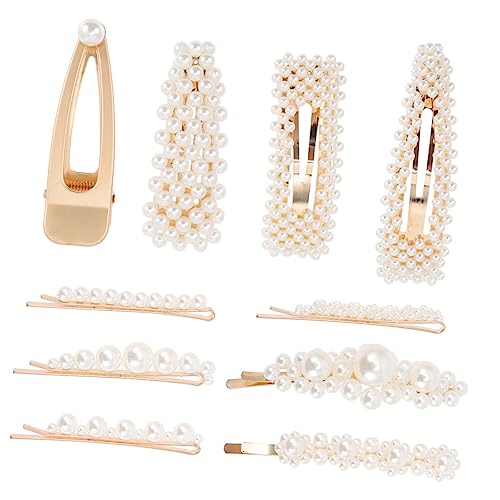 Vaguelly 10 Stück Teiliges Perlen Haarspangen Dekorative Haarklammern für Damen Langlebig Haltbar Einfach Anzubringen Modisches Haarschmuck Accessoire für Party Hochzeit und Alltag von Vaguelly