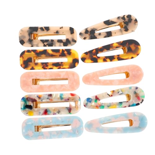 Vaguelly 10 Stück Teiliges Set Haarspangen Geometrische Haarnadeln für Mädchen Stilvolle Haaraccessoires für Alltag und Festliche Anlässe von Vaguelly
