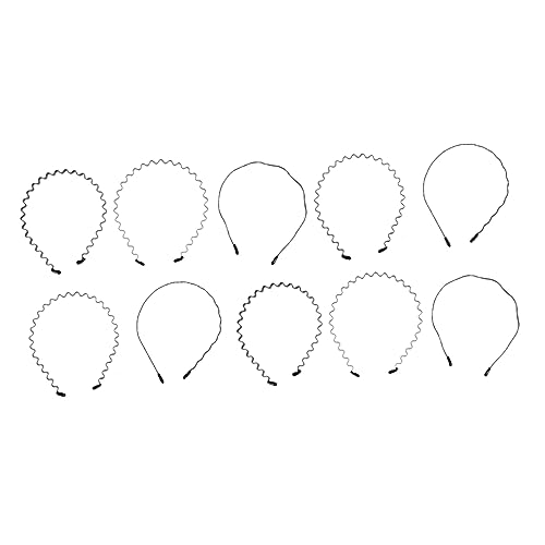 Vaguelly 10 Stück Teiliges Unisex Form Haarband Rutschfeste Sport Stirnbänder für Männer und für Outdoor Aktivitäten und Feiern Verschiedene Designs Zufällige Farbe Zufällige Farbe von Vaguelly