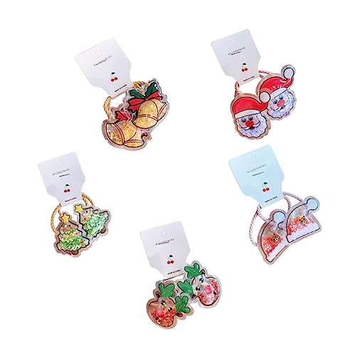 Vaguelly 10 Stück Weihnachts Haargummis Süße Damen Weihnachten Haargummis Kopfschmuck Kleine Mädchen Haar Accessoires Für Band Für Accessoire Stoff von Vaguelly