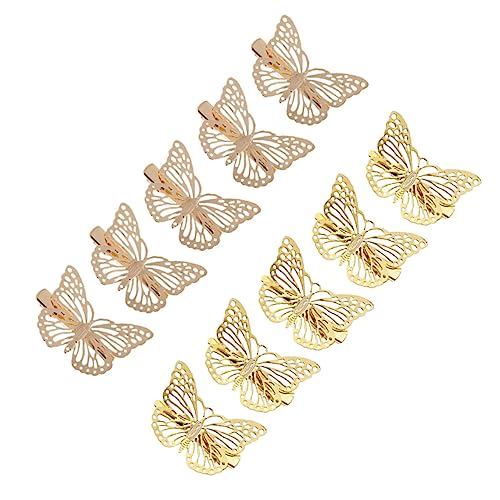 Vaguelly 10stücke Haarspangen Aus Goldener Legierung Ausgehöhltes Design Haarnadeln Zarte Stereoskopische Kopfschmuck Für Mädchen Links Rechts von Vaguelly