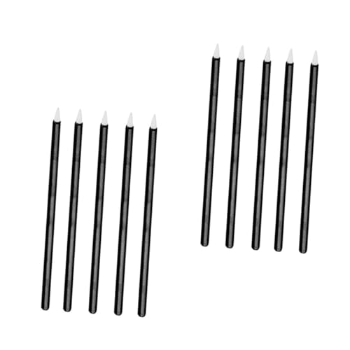 Vaguelly 100stücke Einweg-eyeliner-pinselköpfe Mit Faser- Make-up-augenstifte Schwarz Kosmetik-tool Für Professionelle Anwendung Zu Hause Salon von Vaguelly