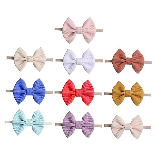 Vaguelly Stirnband Für Babys Und Mädchen Neugeborenen-stirnbänder Bezauberndes Schleifendesign Elastisches Leichtes Haarband Für Jungen Und Mädchen von Vaguelly