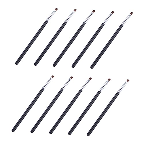Vaguelly 10stücke Teiliges Von Schrägen Augenbrauen Und Eyeliner-pinseln Präzise Mini-schönheitswerkzeuge Für Tägliches Makeup Und von Vaguelly