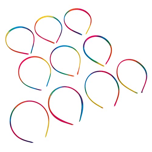 Vaguelly 10 Stück Regenbogen Haarbänder Damen Dünne Stirnbänder Für Mädchen Elastische Haarbänder Farbige Haaraccessoires Für Feiern Und Alltag Für Hochzeiten Geburtstage Und von Vaguelly