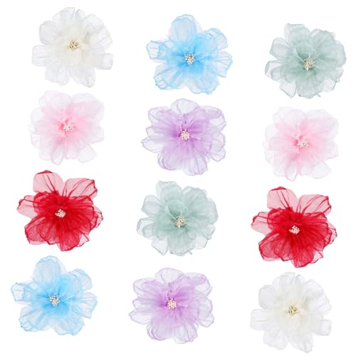 Vaguelly 10stücke Blumen Haaraccessoires Floral Haarschmuck Für Frauen Hawaii Boho Strand Stil Haarnadeln Blumenkopfschmuck Blumenschmuck Für Haare von Vaguelly