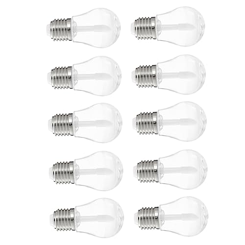 Vaguelly 10stücke Mini Lip Gloss Flaschen Diy Lippenstift Behälter Leere Lippenpflege Tuben Im Glühbirnen-design Wiederverwendbar Aus Sicherem Kunststoff Transparent Für Einfache von Vaguelly