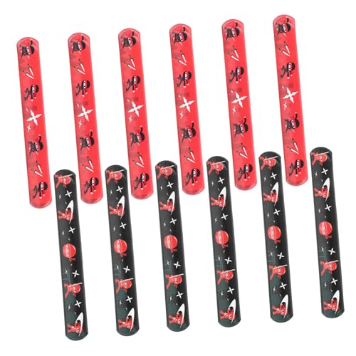 Vaguelly 12 Stück Ninja Schnapparmbänder für Geburtstags Mitgabeln Party Dekorationen Slap Armbänder mit Ninja Motiven Mitgebsel für Jungen und Mädchen Vaguelly 12 Stück Ninja Schnapparmbänder für Geburtstags Mitgabeln Party Dekorationen Slap Armbänder mit Ninja Motiven Mitgebsel für Jungen und Mädchen von Vaguelly
