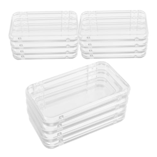 Vaguelly 12stücke Aufbewahrungsbox Für Künstliche Nägel Transparent Aus Kunststoff Organizer Für Nägel Rechteckiger Behälter Nagelschutz Leicht Und Tragbar Für Kleine Gegenstände von Vaguelly