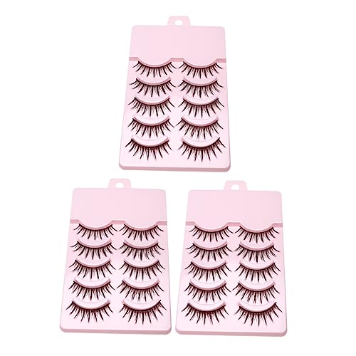 Vaguelly 15paare Lange Künstliche Wimpernverlängerungen Für Frauen Natürliche Fake Lashes Für Make-up Geeignet Für Kostümpartys Halloween Weihnachten Und Alltag von Vaguelly
