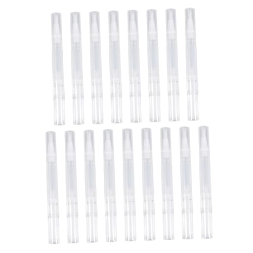 Vaguelly 15stücke Transparente Nagellack-pens Leere Kosmetikbehälter Für Lip Gloss Und Flüssigkeiten Flexibel Und Auslaufsicher Für Professionelle Und Private Nutzung von Vaguelly