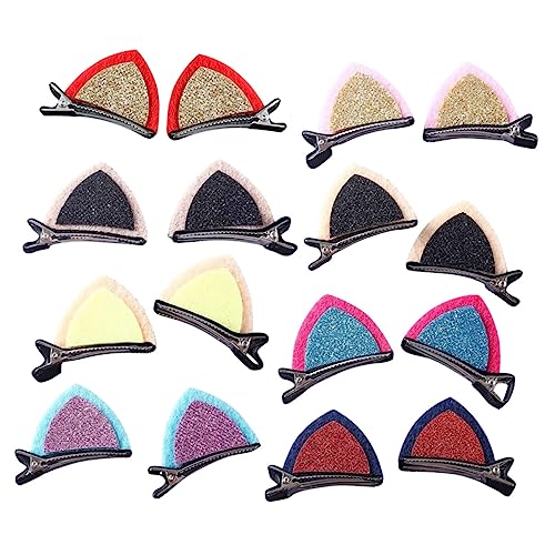 Vaguelly 16stücke Katzenohr Haarspangen Clips Mädchen Frauen Haar Zubehör Für Party Hochzeit Geburtstag Frisuren von Vaguelly