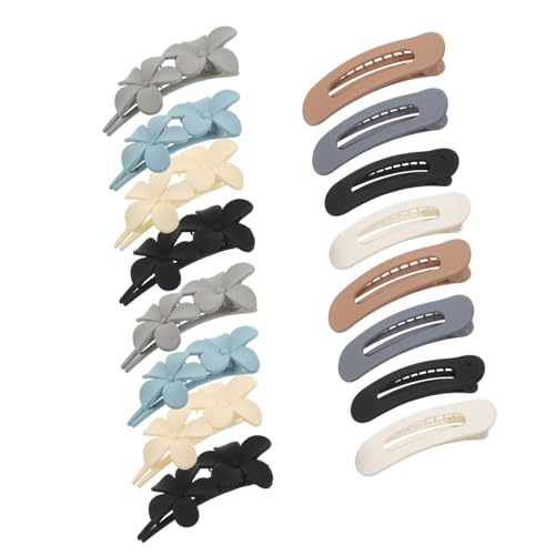 Vaguelly 16 Stück Pin – Clip Wear Matte Styling Mehrfarbige Klaue Mädchen Große Snap Seite Für Tägliche Retro Party Blumen Events Haarnadel Festival Frauen Auswahl Mode Haarspange von Vaguelly