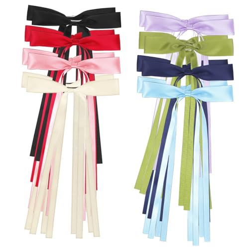 Vaguelly 16 Stück Schleife Haarnadel Dünne Schleifen Quasten-haarschleifenclips Mode Bogen Mädchen Haarschleifen Band-haarspange Ripsband Mini Schleifen Für Mädchenhaare Bunt Weiß Polyester von Vaguelly