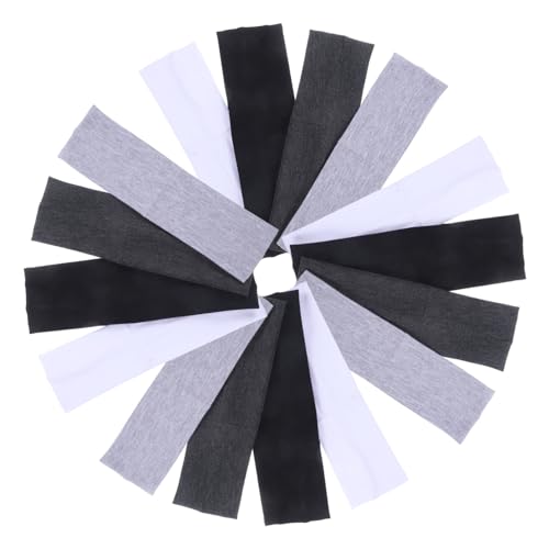 Vaguelly 16 Stück Teiliges Elastisches Stirnband für Damen Weiche Sport Haarbänder in Rutschfest Geeignet für Yoga Fitness und Laufen Hautfreundlich und Wiederverwendbar von Vaguelly