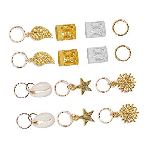 Vaguelly 164 Stück Dreadlocks Ringe Set Metallene Haarschmuck Manschetten für Kreative Frisuren für Zöpfe und Dreadlocks Leicht und Dekorativ Perfektes Haaraccessoire für Festivals und von Vaguelly