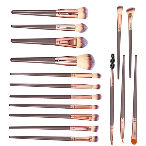 Vaguelly 16stücke Schminkpinsel Set Mit Augen-make-up-pinseln Und Gesichts-make-up-pinseln Für Puder Und Lidschatten Multifunktions Zum Konturieren Und Verblenden von Vaguelly
