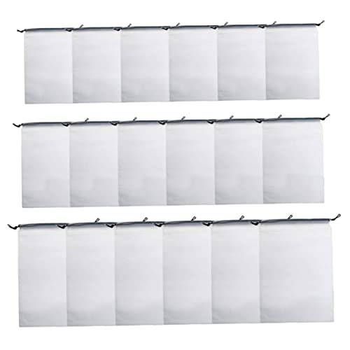 Vaguelly 18 Stück Kordelzug Beutel Reise Taschen 25x30cm 30x40cm 20x28cm Aufbewahrung Für Kleidung Unterwäsche Handtücher Transparentes Design Für Einfache Sichtbarkeit Für Reisen von Vaguelly