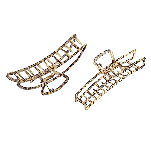 Vaguelly 1Satz Leopard Haarspangen Haarklauenklemmen mit Look für Damen für Täglichen Gebrauch Langlebig und Wiederverwendbar von Vaguelly