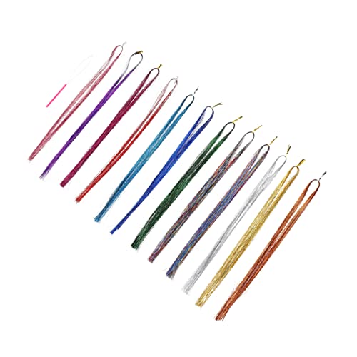 Vaguelly 1Satz Synthetisches Haarverlängerungsset für Farben Häkelnadel Perücke Haarteil für Tägliche Styles und Besondere Anlässe von Vaguelly