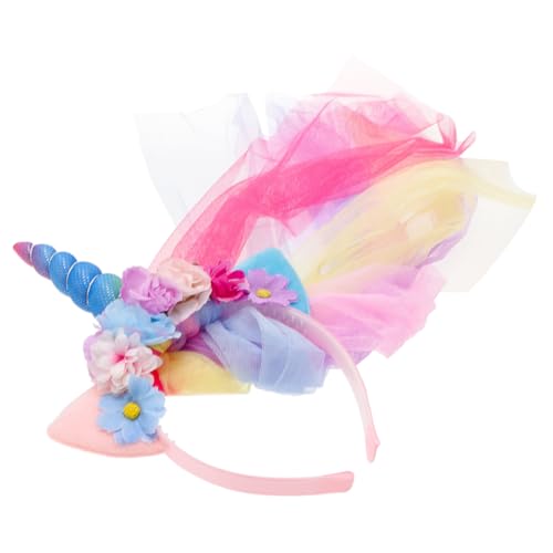 Vaguelly Einhorn Haarreif Für Mädchen Partyszubehör Mit Zauberhaftem Design Für Geburtstagsfeiern Cosplay Und Alltag Eleganter Haarschmuck Aus Hautfreundlichem Material von Vaguelly