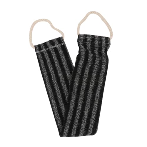 Vaguelly Badeschrubber Aus Hochwertigem Material Für Körperreinigung Gestreiftes Badetuch Zum Sanften Massieren Mit Aufhängeseil Zum Trocknen Geeignet Für Arme Beine Brust Und Rücken von Vaguelly