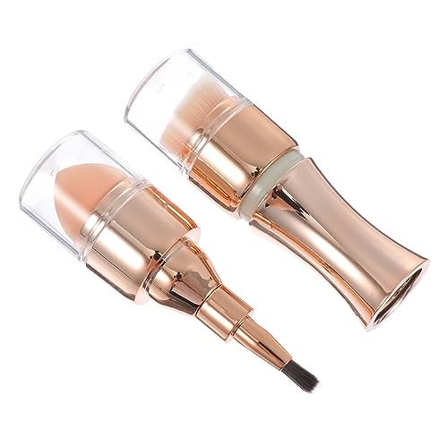 Vaguelly 1Stück Multifunktionale Make Up Bürste mit Blush und Lippenpinsel Kompaktes Tragbares Kosmetik Tool für Foundation Erröten und Lidschatten Perfektes von Vaguelly