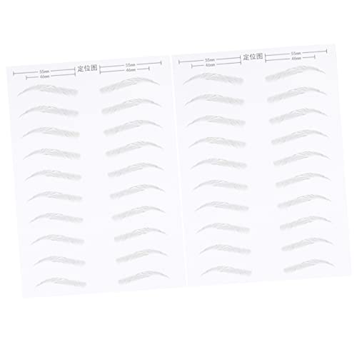 Vaguelly 2blätter Wasserdichte Augenbrauen-sticker Mit Haarähnlicher Simulation Für Einfache Anwendung Für Augenbrauenformen von Vaguelly