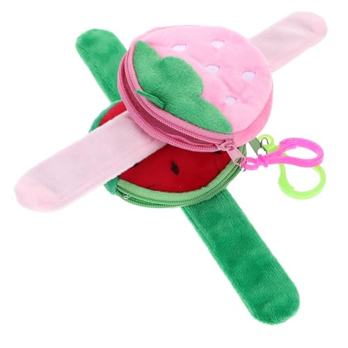 Vaguelly 2 Stck. Pop-Ring-Armband erste gewickelt Mädchen Du Schlagarmbänder für süße Slap-Armbänder Wassermelonen-Slap-Band Erdbeer-Slap-Armbänder Plüsch von Vaguelly