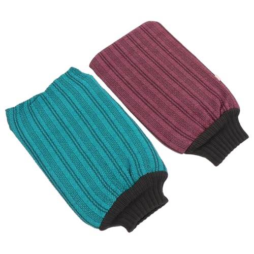 Vaguelly 2 Stück Badetuch Bade-Luffa-Handschuhe Badewäscher für den Körper Duschschwamm Luffa handtücher baumwolle baumwoll handtücher Rücken reibende Handtücher Rückenpeeling Handtücher von Vaguelly