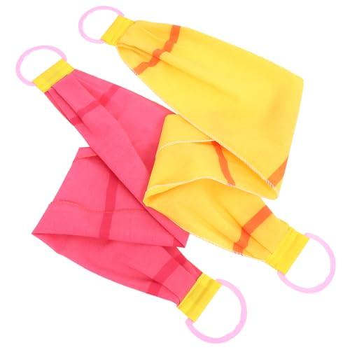 Vaguelly 2 Stück Badetuch Schrubber Peeling Waschlappen Peeling Badetuch Körperschwämme Für Die Dusche Körperpeeling Peeling Handtücher Rückenkratzer Trockene Körperbürste Grobes von Vaguelly