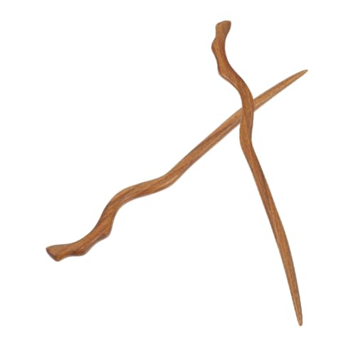 Vaguelly 2 Stück Chinesische Holz Haarnadeln Klassische Haarschmuckstäbe mit Antikem Design Geeignet für Mitteldickes Haar für Frauen und Mädchen bei Festen und Alltag von Vaguelly