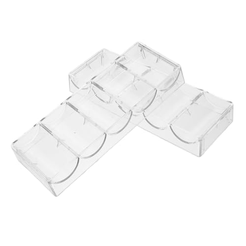 Vaguelly 2stücke Transparenter Acryl-pokerchip-tablett-Halter Mit Chips-aufbewahrungskoffer Chips-Organizer Für Partys Zu Hause Digitaler von Vaguelly