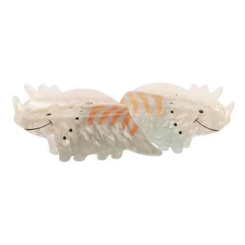 Vaguelly 2 Stück Dinosaurier Haarklammern aus Acryl Kleine Rutschfeste Ponytail Claw Clips für Frauen und Mädchen Langlebige Leichte Haaraccessoires für Büro Party und Outdoor-einsatz von Vaguelly
