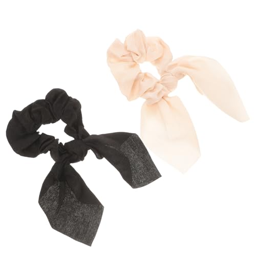Vaguelly 2 Stück Elastische Haargummis Set mit Schleifen Design Strapazierfähige Haarringe für Damen und Mädchen Ponytail Halter für Alltag Party und Bühne von Vaguelly