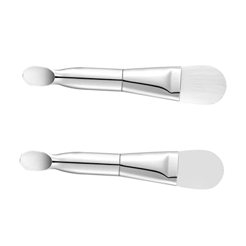 Vaguelly 2 Stück Gesichtsmaske Pinsel Silikon Faser Kosmetikwerkzeug Für Selbstgemacht Hautfreundlich Und Wiederverwendbar Für Gesichtsbehandlungen Und Make up Anwendungen von Vaguelly