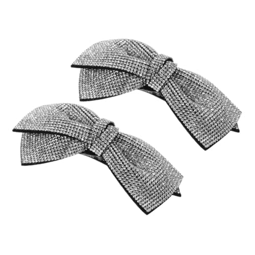 Vaguelly 2 Stück Große Strass Schleifen Haarspangen mit Starkem Federclip Glitzernde Haarklammern für Mädchen Modischer Haarschmuck Sicherer Langlebig und Elegant von Vaguelly