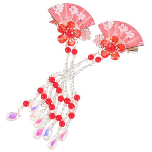 Vaguelly 2 Stück Haarklammern mit Blumen Design und Fransen für Mädchen Haarspangen für Feste Hochzeiten und Alltag Rutschfest und Haarschonend Vaguelly 2 Stück Haarklammern mit Blumen Design und Fransen für Mädchen Haarspangen für Feste Hochzeiten und Alltag Rutschfest und Haarschonend von Vaguelly