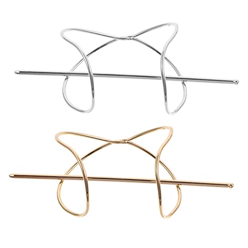 Vaguelly 2stücke Haarmanschette Haarstab Haarknotenhalter Für Frauen Haarnadeln Haaraccessoires Aus Metall Haarclips Für Verschiedene Frisuren von Vaguelly