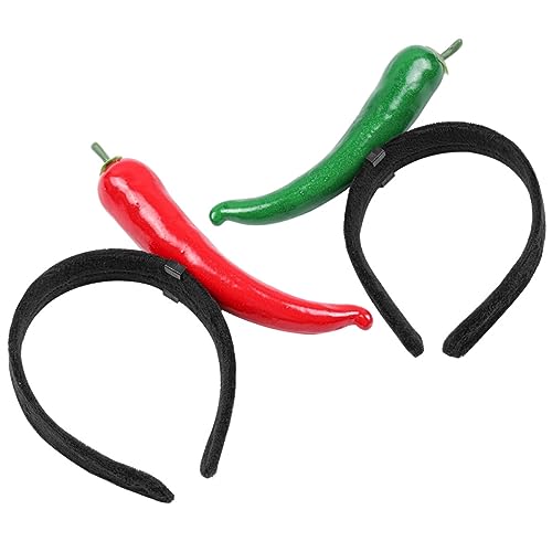 Vaguelly 2 Stück Haarreifen für Lustige Chili Kopfbedeckung für Partys Dekorationszubehör für Erwachsene für Festlichkeiten und Familienfeiern Vaguelly 2 Stück Haarreifen für Lustige Chili Kopfbedeckung für Partys Dekorationszubehör für Erwachsene für Festlichkeiten und Familienfeiern von Vaguelly