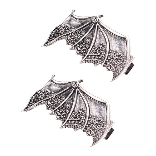 Vaguelly 2 Stück Halloween Fledermaus Flügel Haarnadeln aus Langlebigem Legierungsmaterial Stilvolle Bat Wing Clips für Kostüm und Partydekoration Geeignet für Damen und Festtagsanlässe von Vaguelly
