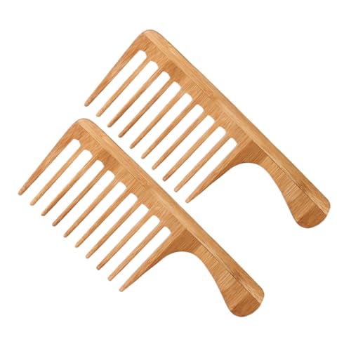 Vaguelly 2 Stück Heißkamm-Glätteisen Breitzahn Holzkamm Haarkamm für Herren Haarentwirrung Große Zahnkamm Retro Haarkamm Männer kämmen reise haarbürste Textur-Kamm-Männer Bambus Khaki Vaguelly 2 Stück Heißkamm-Glätteisen Breitzahn Holzkamm Haarkamm für Herren Haarentwirrung Große Zahnkamm Retro Haarkamm Männer kämmen reise haarbürste Textur-Kamm-Männer Bambus Khaki von Vaguelly