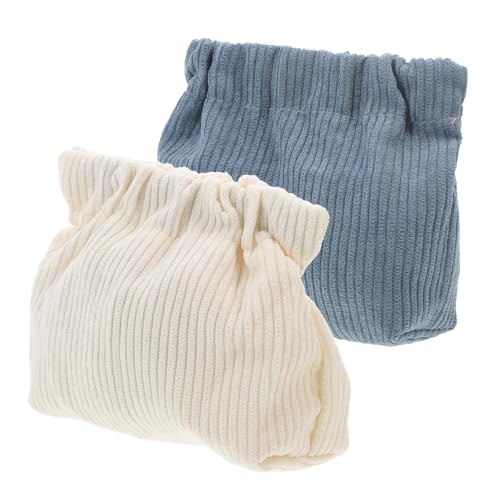 Vaguelly 2 Stück Kleine Make-up-Tasche, Mini-Aufbewahrungstasche, Reise-Kosmetiktasche, Damen-geldbörse von Vaguelly