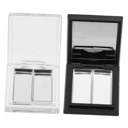 Vaguelly 2 Stück Leere Lidschatten und Lippenstiftpalette Teilig Multifunktionale DIY Make Up Aufbewahrungsbox Dualer Farbbehälter für Lidschatten Highlighter Kompakt Langlebig Tragbar für von Vaguelly