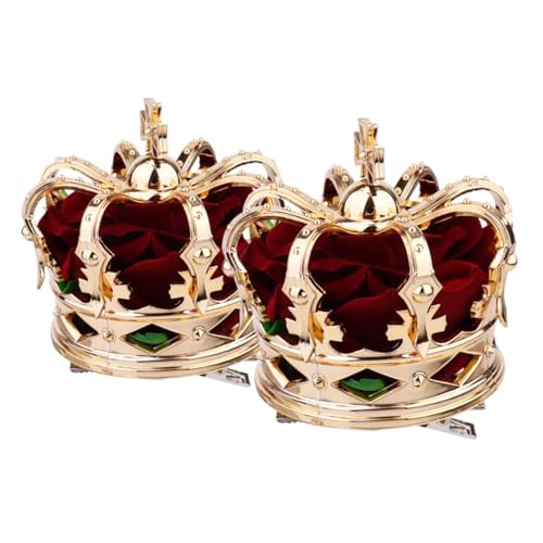 Vaguelly 2 Stück Mädchen Haarspangen Krone Haarschmuck für Geburtstagsfeiern Krone Haarclip Leicht und Bequem für Jede Gelegenheit von Vaguelly