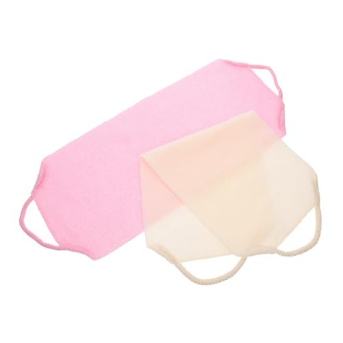 Vaguelly 2 Stück Rückenreibungsstreifen Koreanisches Scheuertuch Brusttuch Duschtuch Badetücher Badehandschuh Den Rücken Reiben Waschbare Handschuhe Kindertücher Polyester von Vaguelly