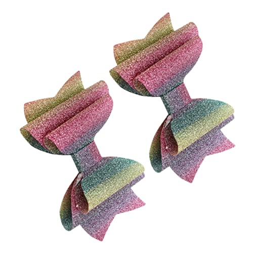 Vaguelly 2stücke Kreative Haarklammern Mit Zartem Bowknot-design Regenbogen-farbverlauf Für Damen Und Mädchen Für Partys Und Besondere Anlässe von Vaguelly