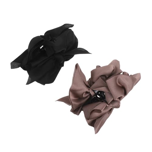Vaguelly 2 Stück Schleife Haarnadel Bowknot -design Haarklaue Haarklammer Schleife Haarspange Große Bogenförmiger Krallenclip Bowknot-haarklaue Haarschmuck Für Frauen Stoff von Vaguelly